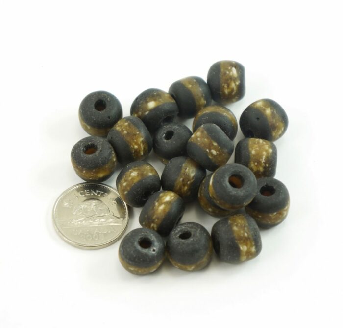 Black Sandcast Beads - Image 2