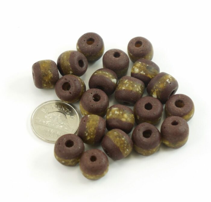 Brown Sandcast Beads - Image 2