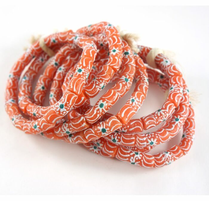 Handpainted Recycled Glass Beads