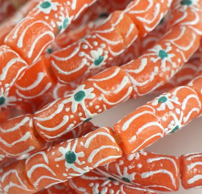 Handpainted Recycled Glass Beads - Image 2