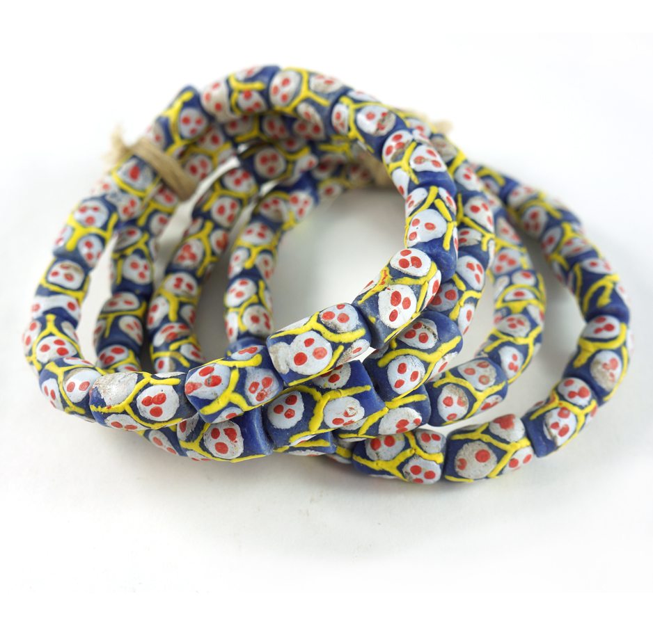 Handpainted Recycled Glass Beads