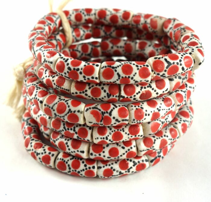 Handpainted Recycled Glass Beads