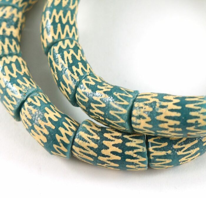 Handpainted Recycled Glass Beads - Image 2