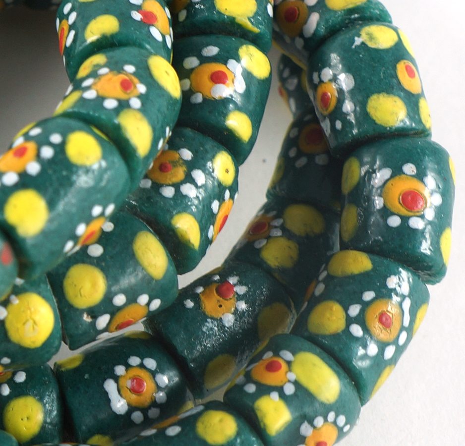 Handpainted Recycled Glass Beads - Image 2