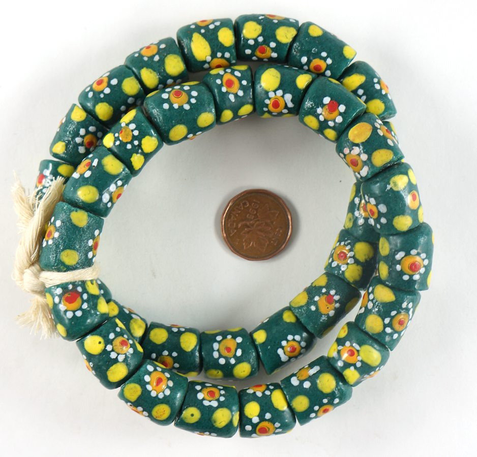 Handpainted Recycled Glass Beads - Image 3