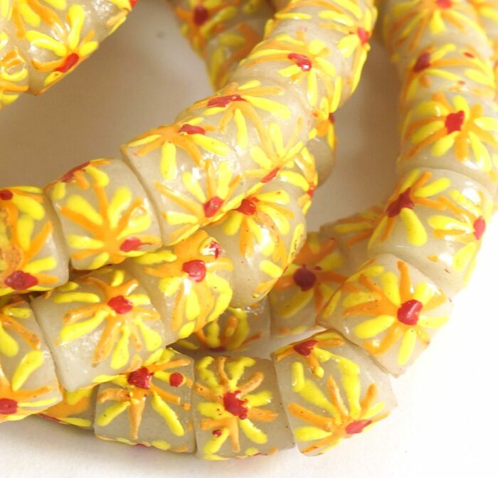 Handpainted Recycled Glass Beads - Image 2