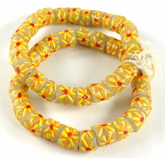 Handpainted Recycled Glass Beads - Image 3