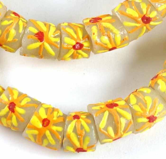 Handpainted Recycled Glass Beads - Image 4