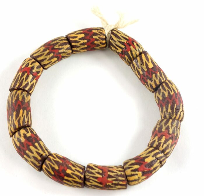 Handpainted Recycled Glass Beads