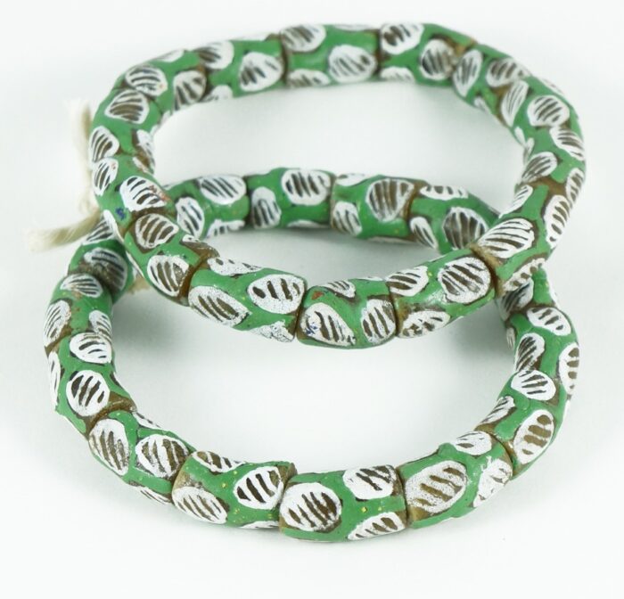 Handpainted Recycled Glass Beads
