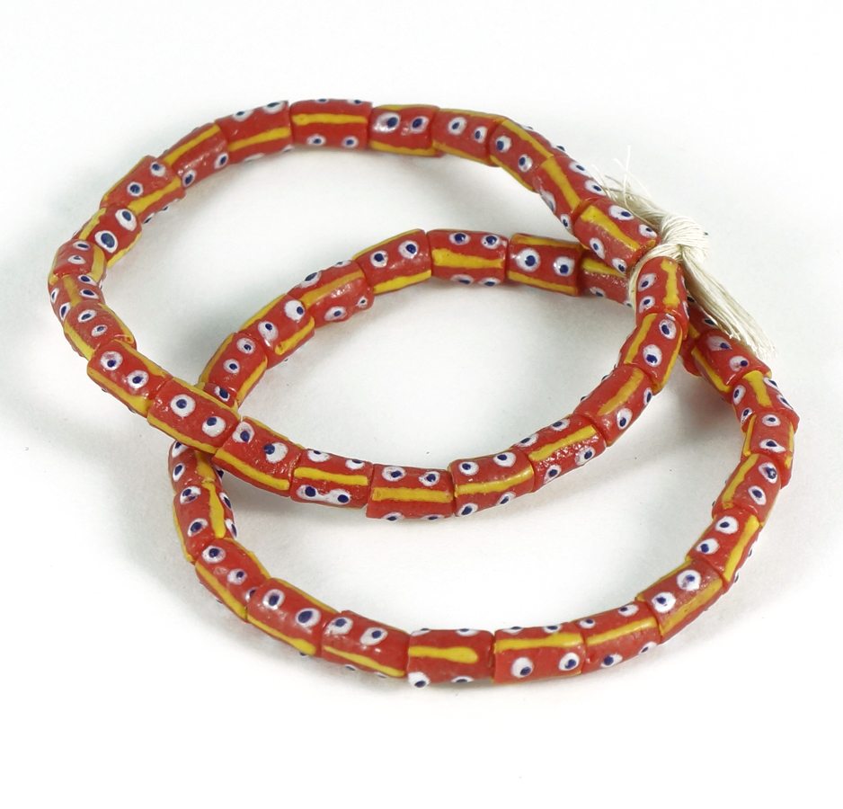 Handpainted Recycled Glass Beads