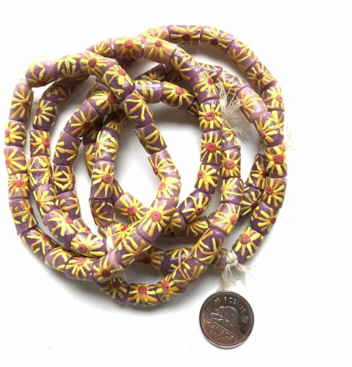 Purple Hand Painted Recycled Glass - Image 3