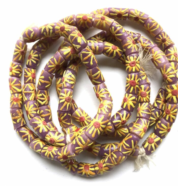 Purple Hand Painted Recycled Glass - Image 2