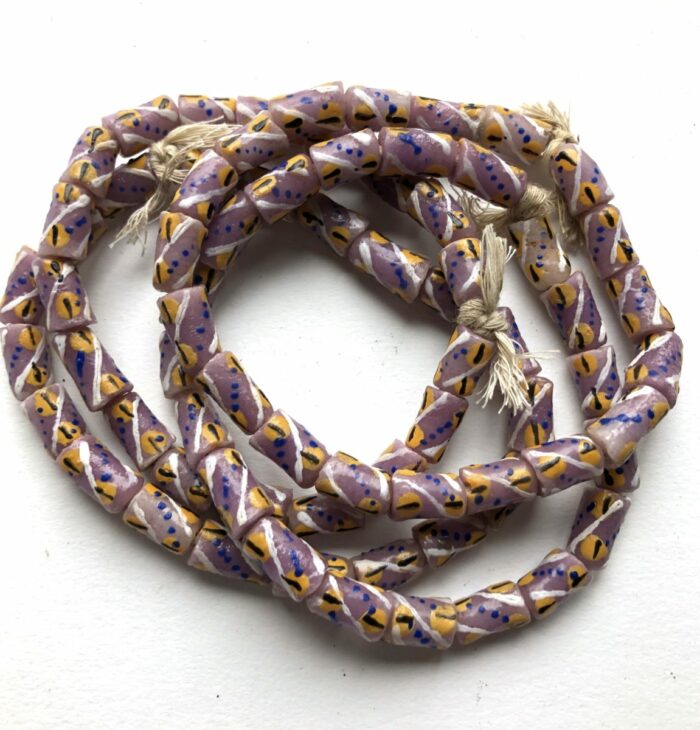 Purple Hand Painted Recycled Glass