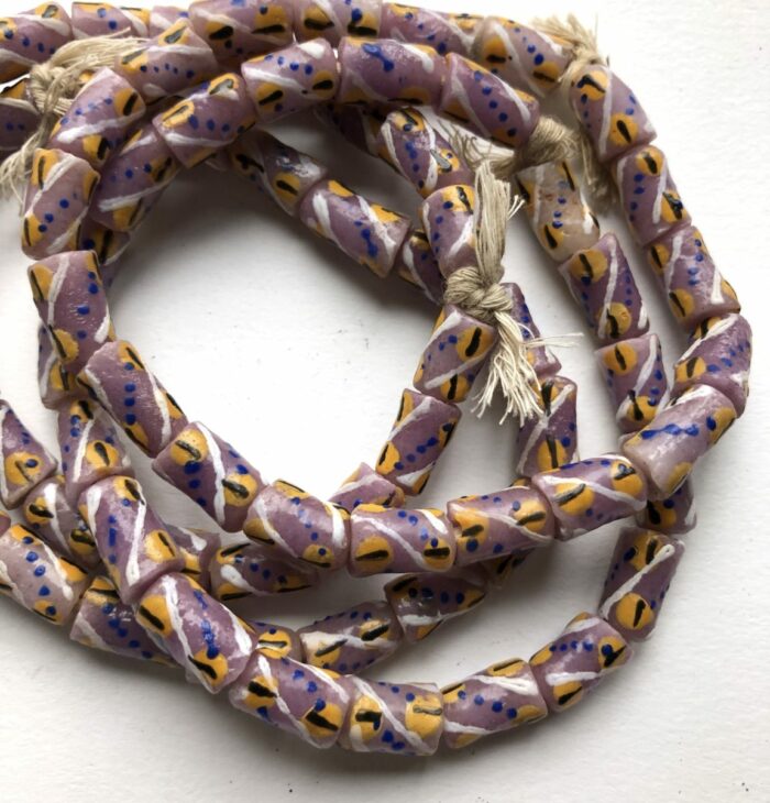 Purple Hand Painted Recycled Glass - Image 2