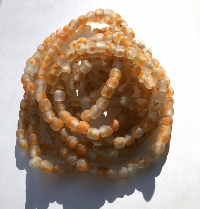 Orange Fused Recycled Glass