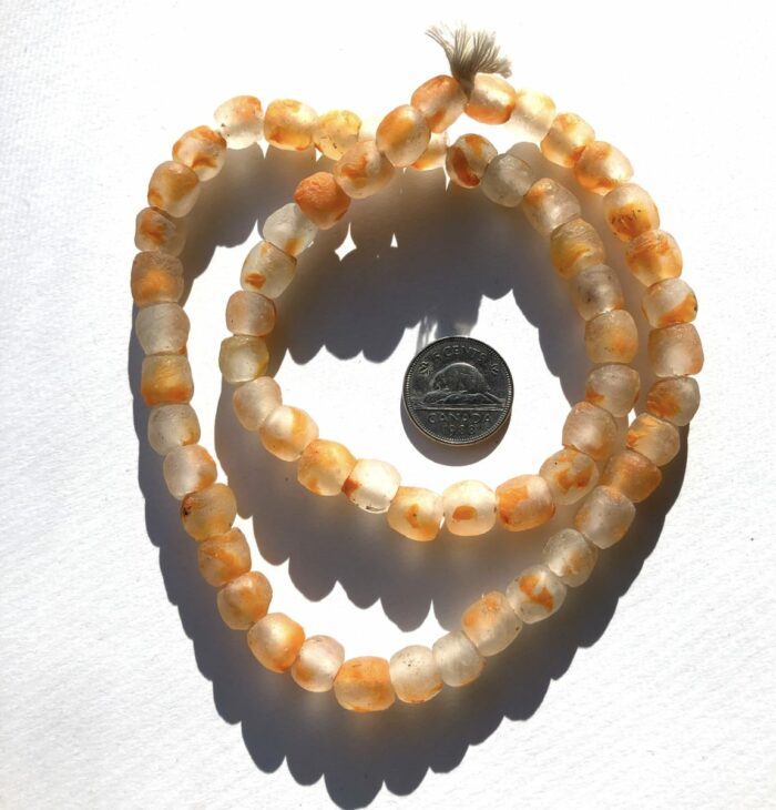 Orange Fused Recycled Glass - Image 3