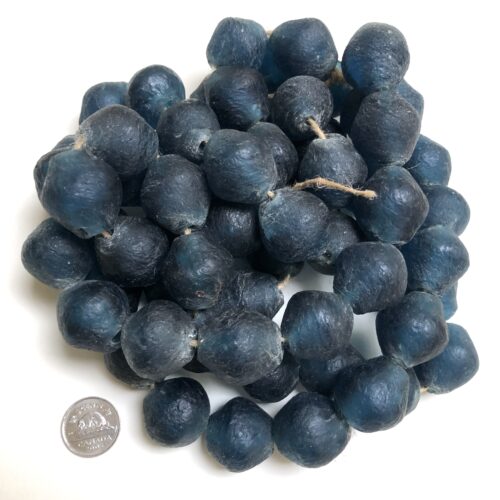 Blue Recycled Glass Bodom Bead