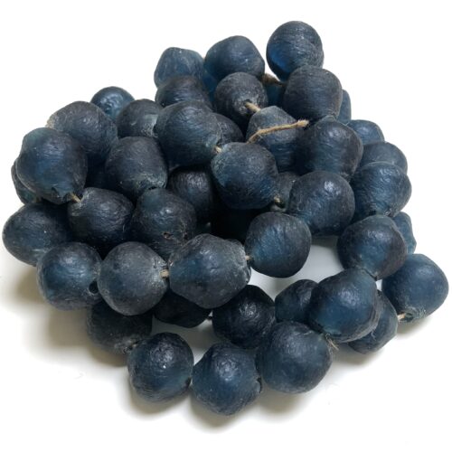 Blue Recycled Glass Bodom Bead
