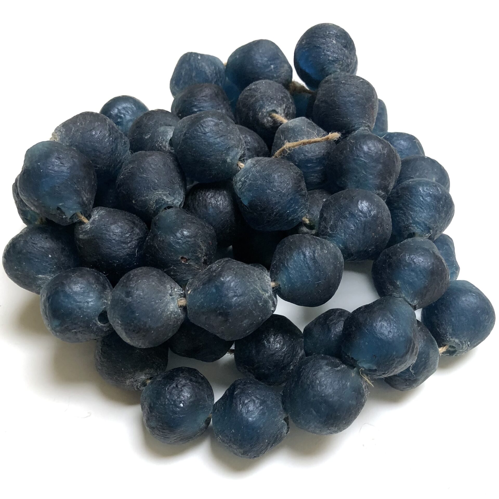 Blue Recycled Glass Bodom Bead