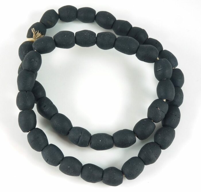 Black Recycled Glass Beads - Image 3
