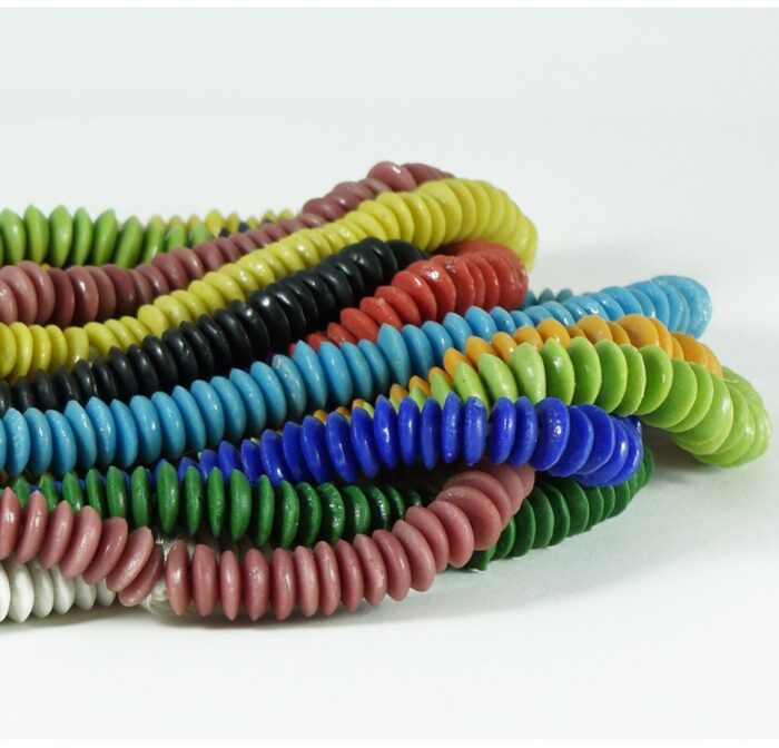 Yellow Recycled Glass Disks - Image 4