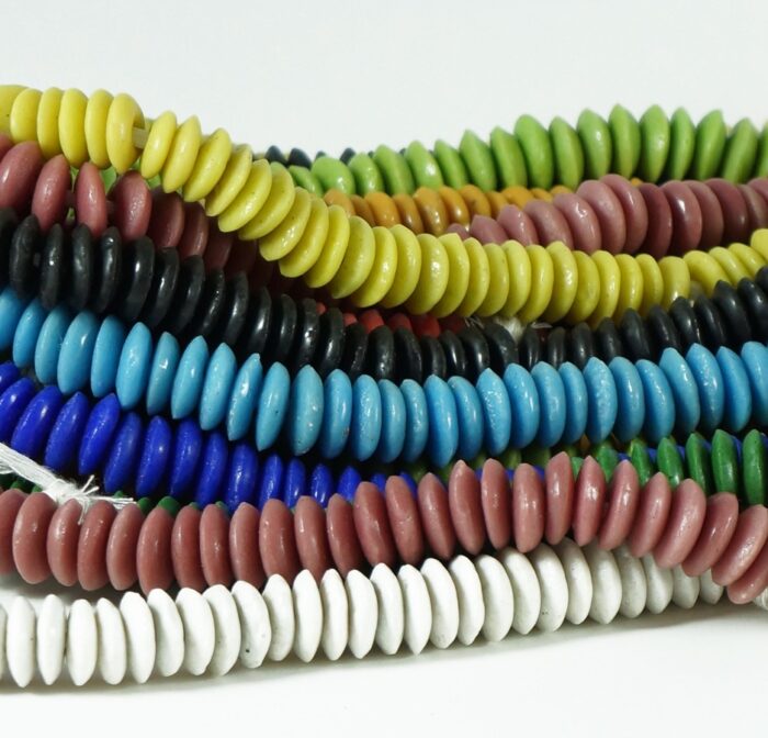 Yellow Recycled Glass Disks - Image 3