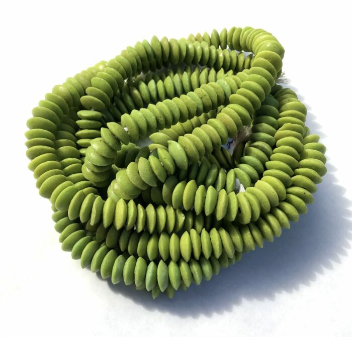 Lime Recycled Glass Disks