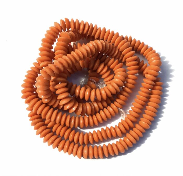Orange Recycled Glass Disks