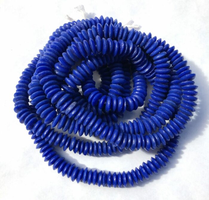 Royal Blue Recycled Glass Disks - Image 3