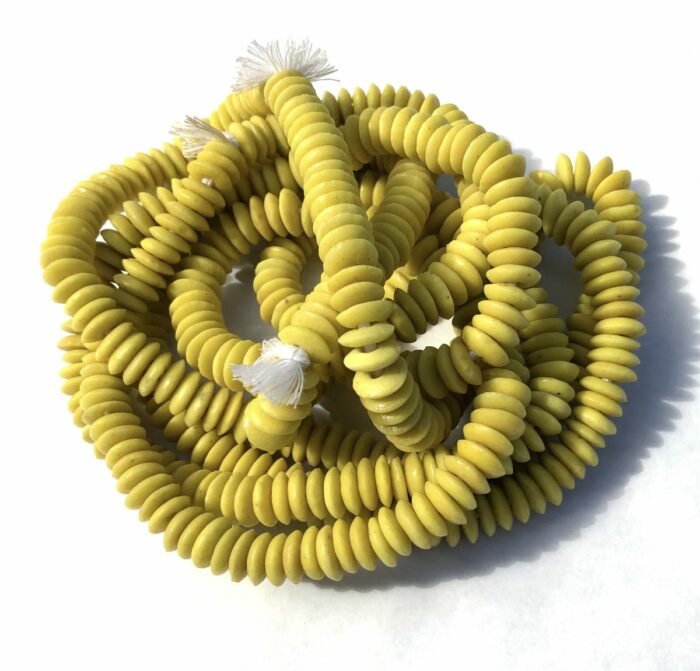 Yellow Recycled Glass Disks