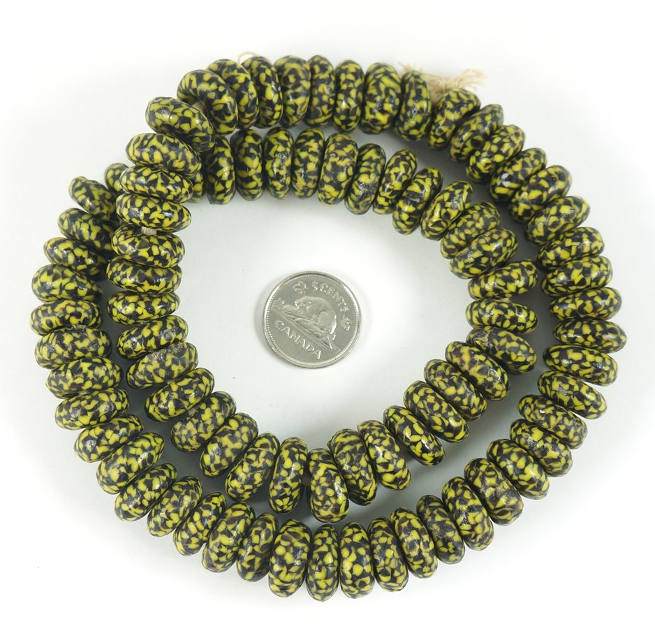 Recycled Glass Fancy Rondelles - Image 2