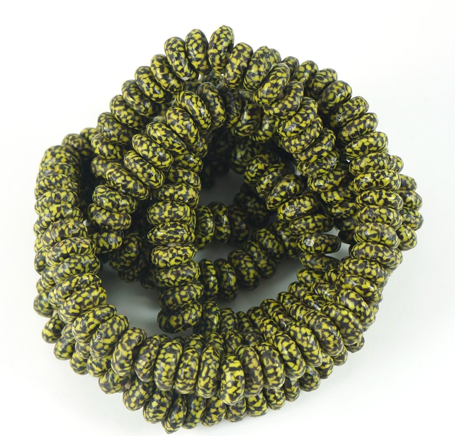 Recycled Glass Fancy Rondelles