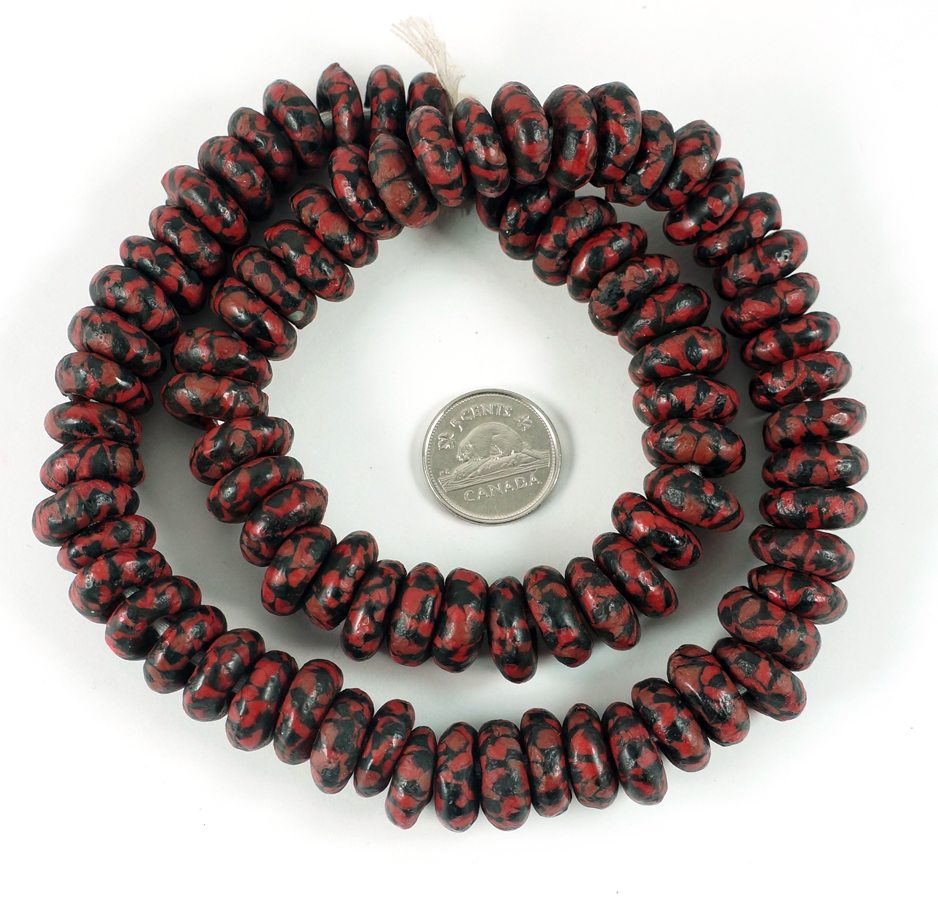 Recycled Glass Fancy Rondelles - Image 2