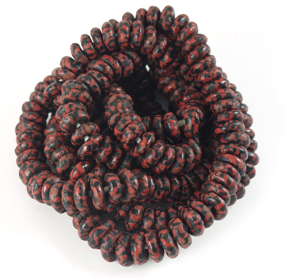 Recycled Glass Fancy Rondelles