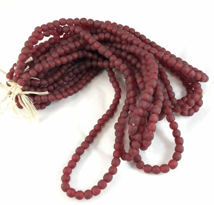 Dark Red Recycled Glass lrge
