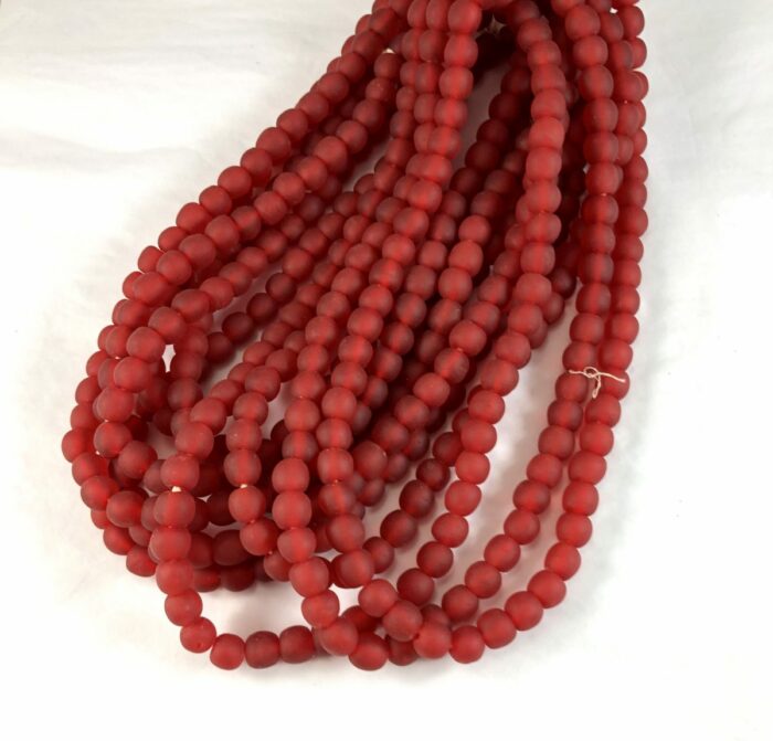 Red Recycled Glass med
