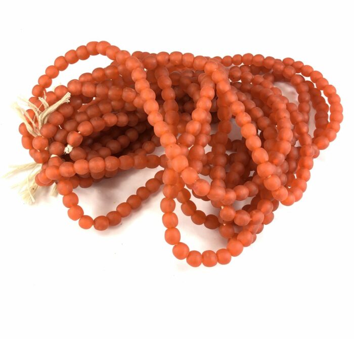 Orange Recycled Glass lrge