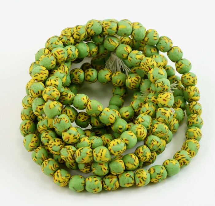 Small Lime Green Fused Recycled Glass