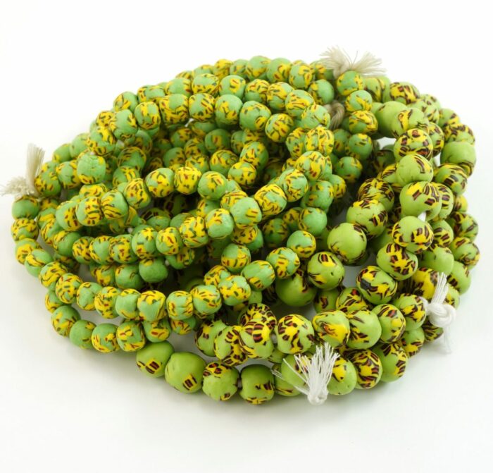 Small Lime Green Fused Recycled Glass - Image 3