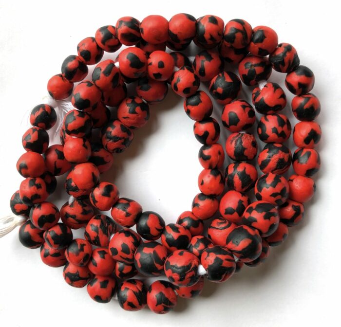 12mm Red+Black Fused Recycled Glass - Image 4