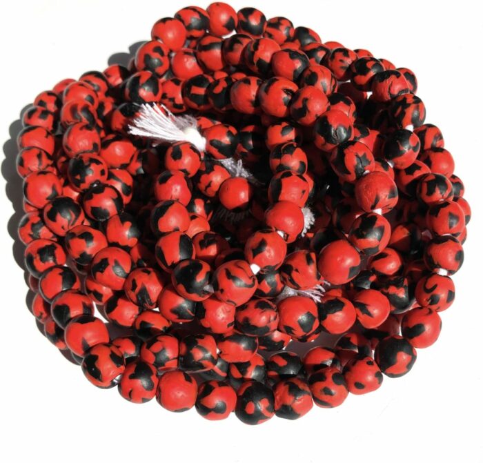 12mm Red+Black Fused Recycled Glass - Image 3