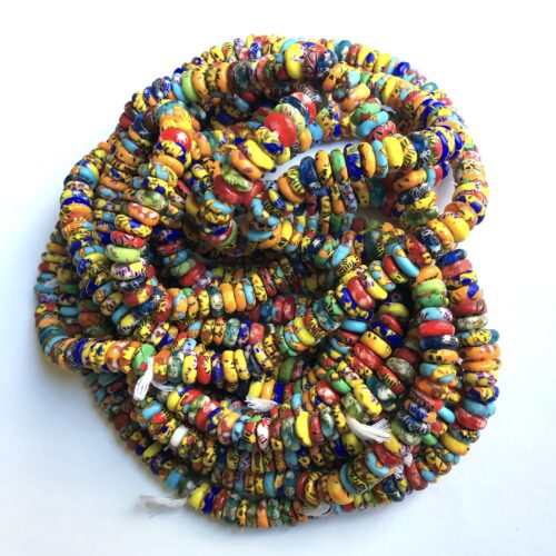 Fused Recycled Glass Disk Beads