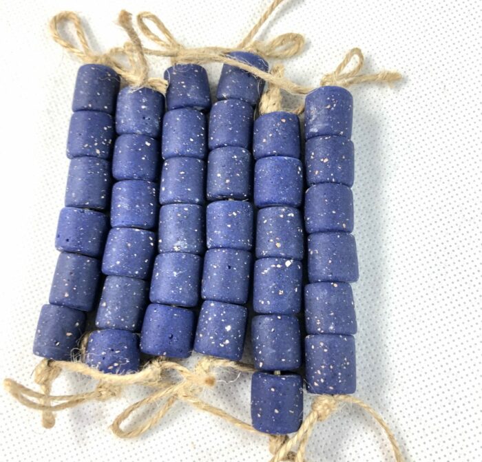 Royal Blue Tube Beads - Image 2