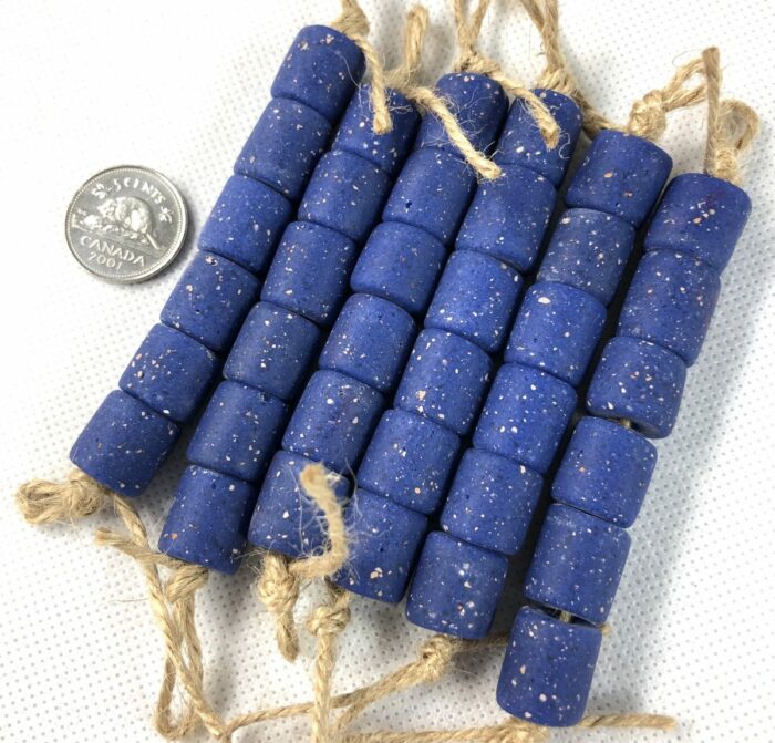 Royal Blue Tube Beads - Image 3