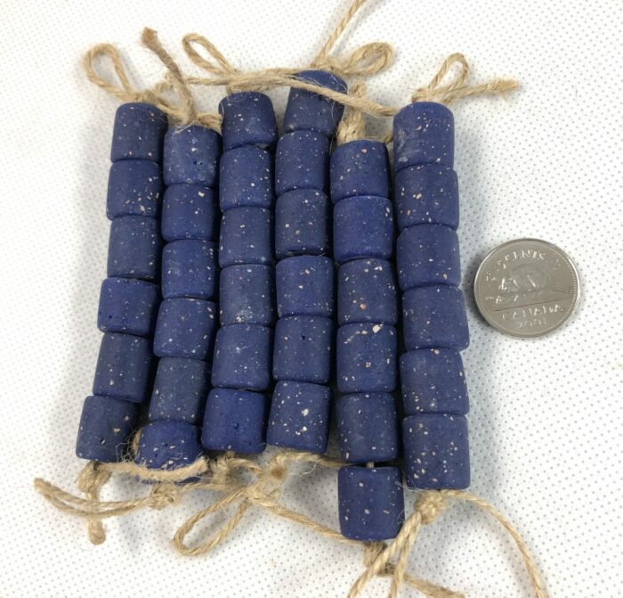 Dark Blue Tube Beads - Image 2