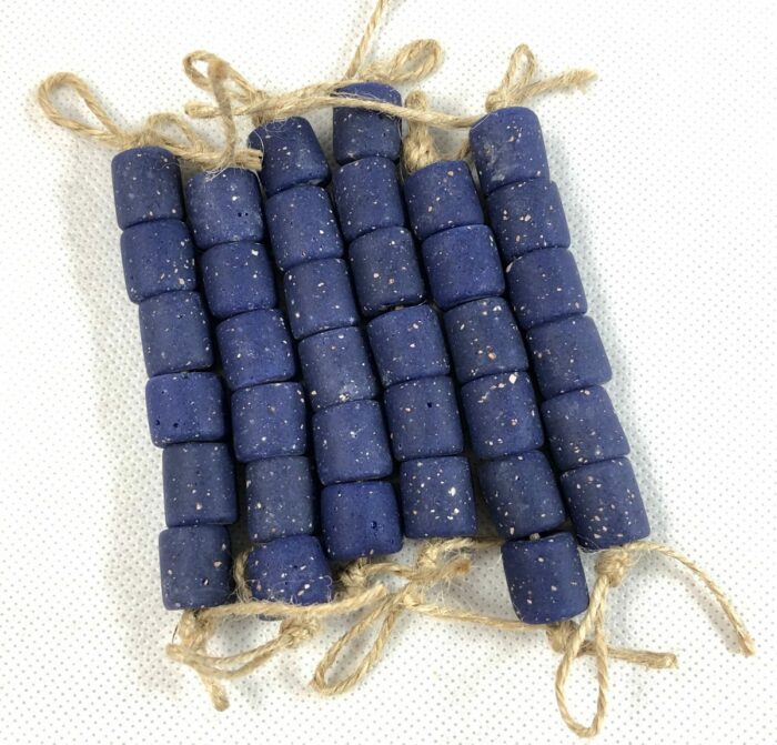 Dark Blue Tube Beads