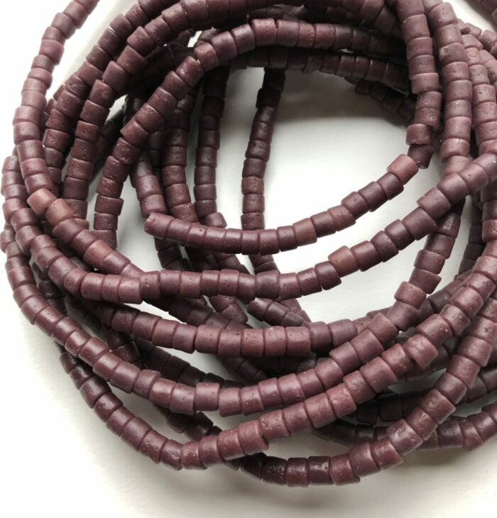 Small Purple Tubular Beads - Image 2