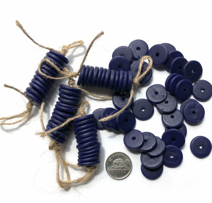 Blue Recycled Glass Disks - Image 2