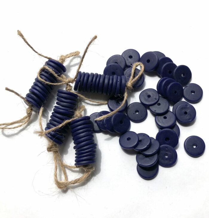 Blue Recycled Glass Disks